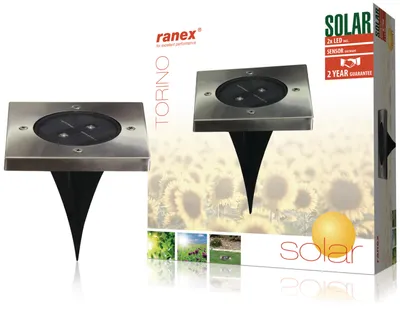 Immagine prodotto di Ranex RA-5000406 LED Solar Grondspot RVS