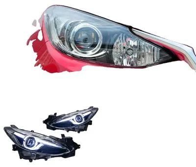 Produktbild von Scheinwerfergehäuse, LED-Beleuchtung, modernes Design, LED-Lampen einschließen