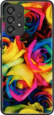 Produktbild von König Design Hülle kompatibel mit Samsung Galaxy A33 5G Kunststoff Soft Handyhülle - Handy Case Bunte Rosen
