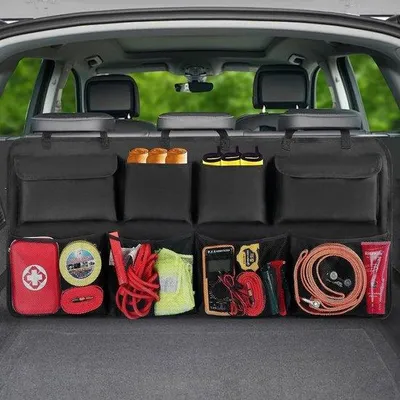 Image de Accessoire de rangement pour le coffre de voiture - Peu encombrant et stable - Pièce unique