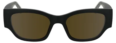 Produktbild von KARL LAGERFELD Uni Adult Sunglasses KLJ6168S - Matte Black with Solid Brown L