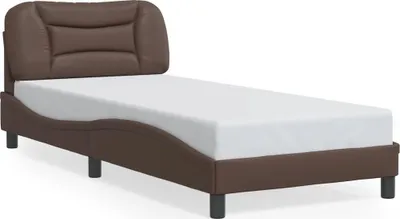 Produktbild von vidaXL Bettgestell ohne Matratze "Hvar" Braun 80x200 cm Kunstleder