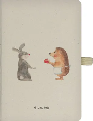 Produktbild von Mr. & Mrs. Panda notizbuch Hase Igel - Transparent - Geschenk, Liebe Spruch, Lustige Sprüche, und, Journal, Reisetagebuch, Trösten, A5, Herzschmerz, Tagebuch, Kladde