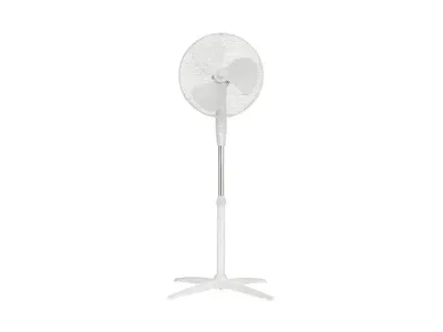 Produktbild von TRONIC Standventilator 45W – höhenverstellbar, oszillierend, 3 Stufen, leiser Bodenventilator Weiß