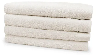 Produktbild von Eleganzzz Frottee-Handtuch 50x100cm – Elfenbein – 60x110 – 100% Baumwolle – saugstark