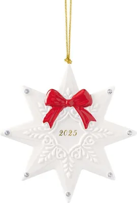 Produktbild von Villeroy & Boch Christbaumschmuck Hänger Stern 2025 BHT .90x11.30x11.30 cm weiß