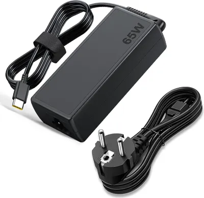 Produktbild von K48C USB-C Ladegerät 65W Netzteil – PD Schnellladegerät für Laptop | 20V 15V 12V 9V 5V | kompatibel mit Lenovo HP ASUS