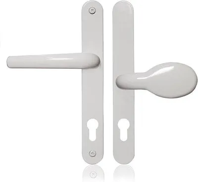 Productafbeelding van Deurdrukker met verbeterde veiligheid - Aluminium, PZ 62/92mm, afstand tussen schroefgaten 211mm