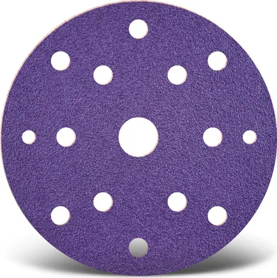Produktbild von MENZER Titanium HD Klett-Schleifscheiben, 150 mm, 15-Loch, f. Exzenterschleifer, Keramik-Mix (50 Stk.) K150