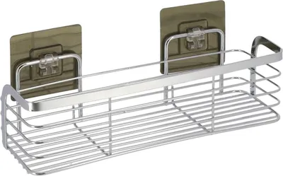 Produktbild von Tendance Duschablage ohne Bohren - silber - 29 x 11 x 12 cm - Edelstahl - selbstklebend