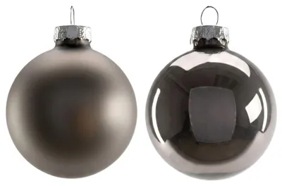 Produktbild von TrendLine Weihnachtskugeln aus Glas Ø 6 cm warmgrau 20 Stück