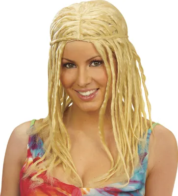 Produktbild von Rasterlocken Perücke - Faschingsperücke in blond - Dreadlocks