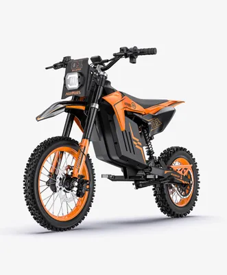 Produktbild von MilePop 1 Jugend Elektro‑Dirtbike, 48V 25Ah, hydraulische Doppelscheibenbremsen, USD‑Vordergabel, Bluetooth,LED,bis zu 72 km Reichweite