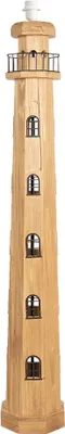 Produktbild von Clayre & Eef Stehlampe Leuchtturm 23x23x140 cm Braun Holz