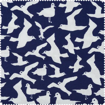 Produktbild von Baumwoll-Stoff "Möwe", 150 cm breit, Meterware