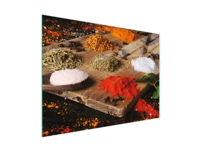 Imagen del producto de Tabla de cortar de vidrio, 30x22 cm. Especias