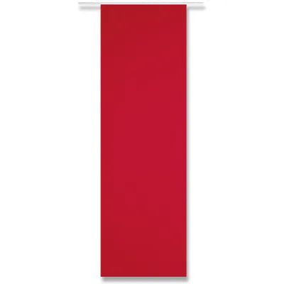 Produktbild von Flächenvorhang Alessia Rot 60x245 cm – blickdichte Schiebegardine aus Polyester, ohne Technik, Sichtschutz für Fenster