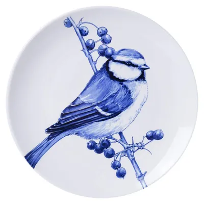 Immagine prodotto di Heinen Delfts Blauw – Piatto da parete raffigurante un cinciarella