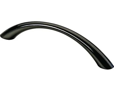 Produktbild von Hettich Möbelgriff  verchromt schwarz 10 x 112,5 x 26,5 mm - 1 Stück