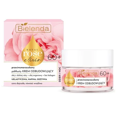 Productafbeelding van Bielenda Royal Rose Elixir, anti-aging crème, halfvette formule, revitaliserend, voor 60+, 50ml