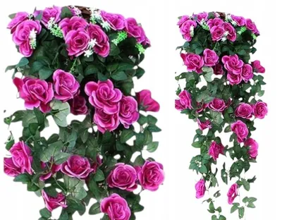 Produktbild von Griny Blühende Rose Hängende Girlande Künstliche Blumen 90 cm