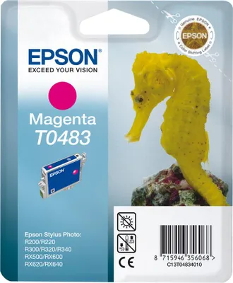 Produktbild von Epson Seahorse T0483, Magenta, Tinte auf Pigmentbasis, 1 Stück(e)