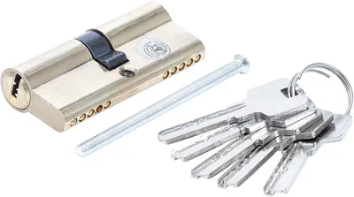 Produktbild von KRAFTMANN 8093 Messing-Schließzylinder, 70 mm