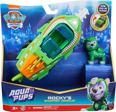 Obrázek produktu pro Tlapková patrola Aqua vozidla s figurkou Rocky