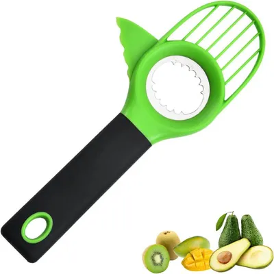 Produktbild von Avocadoschneider 3-in-1 - Avocadoteiler mit Entkerner und Schäler - Avocadomesser - Avocado Schäler - Küchenhelfer zum Schneiden und Entkernen