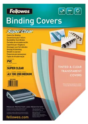Obrázek produktu pro Fellowes 53764, A3, PVC, Průhledná, 0,2 mm, 420 mm, 1 mm