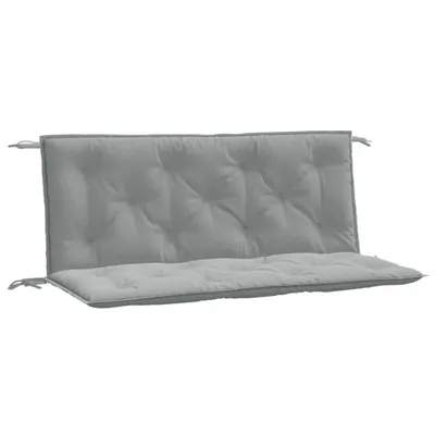 Immagine prodotto di vidaXL Cuscini per panca da giardino 2 pz. Tessuto melange grigio chiaro 120x50x7 cm