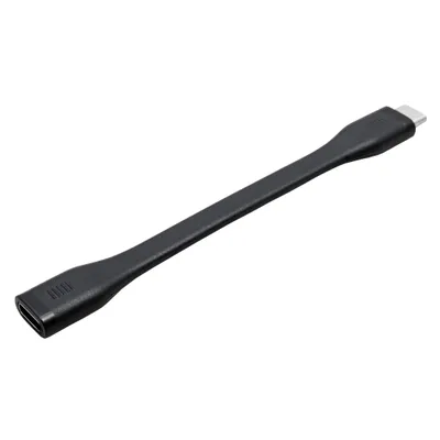 Obrázek produktu pro ROLINE USB4 40Gbps prodlužovací kabel USB C(M) - USB C(F), plochý, PD 100W, 11,5cm, černý (11.02.9079)