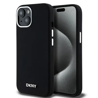 Obrázek produktu pro Etui Dkny Liquid Silicone Small Metal Logo Magsafe Na Iphone 14 / 15 / 13 - Czarne