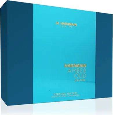 Obrázok produktu pre Amber Oud Aqua Dubai - Parfumovaný extrakt 75 ml + Parfumovaný extrakt 30 ml + Kö rperlotion 250 ml