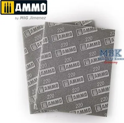 Produktbild von Ammo of MIG AMIG8557 Sanding Sponge Sheet (220)