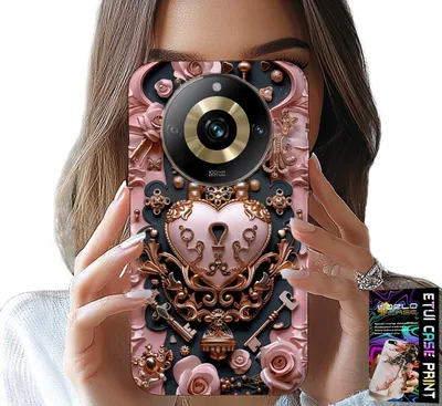 Obrázek produktu pro Pouzdro pro Realme 11 Pro – ženské, módní vzory, zámek, srdce, růže