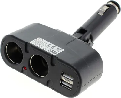 Produktbild von OTB KFZ-Adapter / Verteiler Zigarettenanzünder - Stecker auf 2x Kupplung + USB