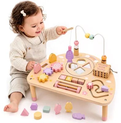 Immagine prodotto di Tavolo attività multifunzionale Montessori 8-in-1 per bambini