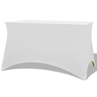 Zdjęcie produktu dla VIDAXL -Tischabdeckung Stretch Weiß 120x60.5x74 cm 2 STs