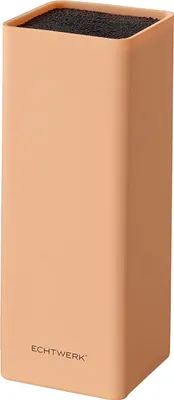 Produktbild von ECHTWERK EW-MB-0165 Universal-Messerblock Square mit Borsteneinsatz, lachsrosa, Kunststoff