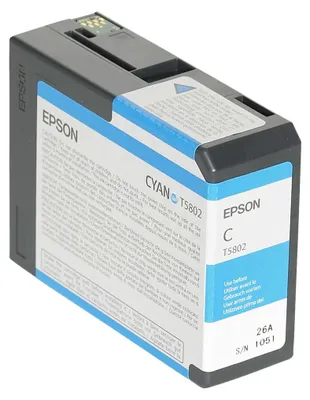 Immagine prodotto di Epson T5802 - 80 ml - Ciano - Originale - Cartuccia di inchiostro - per Stylus Pro 3800, Pro 3880