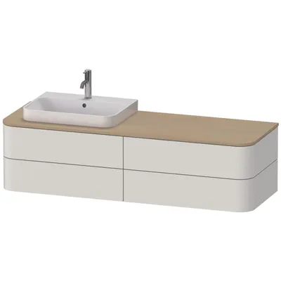 Produktbild von DURAVIT HP4973L3939 WTU HappyD2+ wandh.,408x1600x550mm