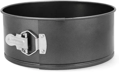Produktbild von Famanu Springform rund 24 x 10 cm - Hochwertige Backform mit Antihaftbeschichtung in Schwarz
