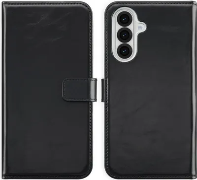 Immagine prodotto di Custodia a libro in vera pelle Selencia Samsung Galaxy A36 / A56 - Nero