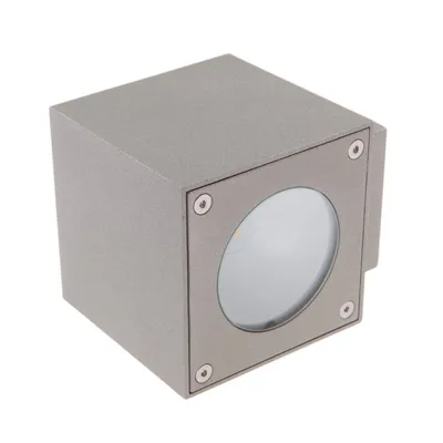 Produktbild von Lucande LED-Außenwandleuchte Jarno, silber, Metall, 9cm