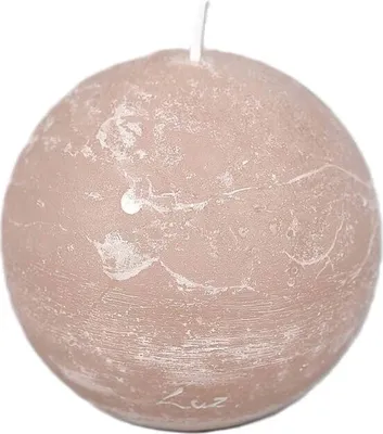 Produktbild von Rasteli Luz Your Senses Kerze – Kugelkerze Creme – Portobello D 10 cm pro 2 Stück