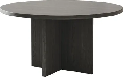 Immagine prodotto di Selsey Ovo - Tavolino rotondo 76x76 cm in legno effetto frassino Portland