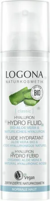 Produktbild von LOGONA 00053, 30 ml, Flüssigkeit, normale Haut, Feuchtigkeitsspendend, Flasche, Aloe Vera, Hyaluronsäure