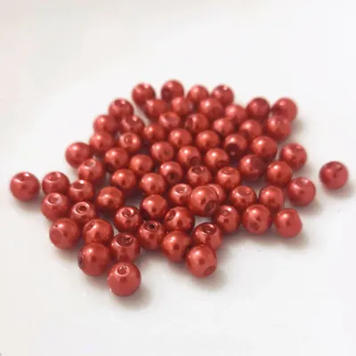 Immagine prodotto di Perle di vetro - Tipo "rotondo" - 20 g - 3 mm - Rosa scuro