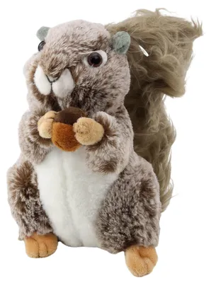 Immagine prodotto di Peluche scoiattolo di peluche con una nocciola marrone 18 cm